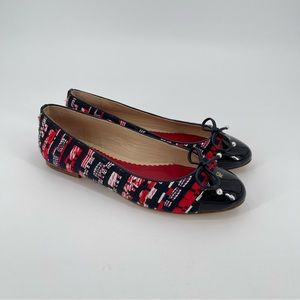 Carolina Herrera tweed ballet flats size 38